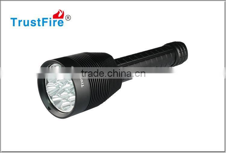 Biggest!! led flashlight 13000lm patented products TrustFire TR-J20 12 x t6 flash with CE,FCC certification