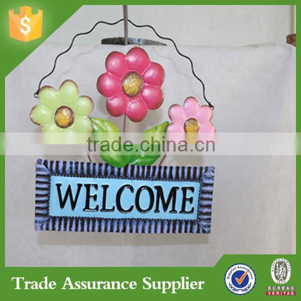 JHB Popular and colorful cast iron welcome sign