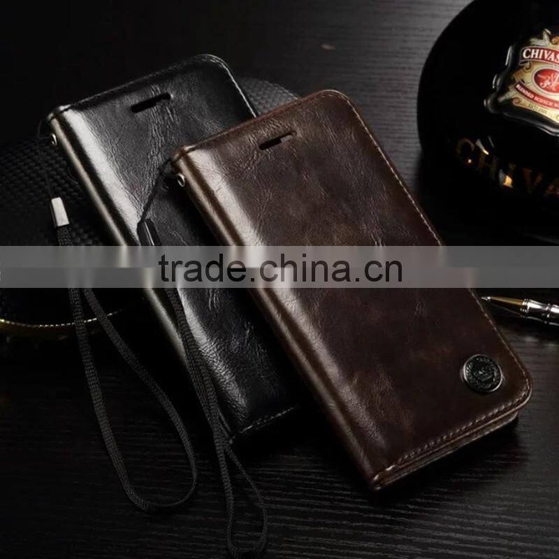 genuine leather flip wallet cell/mobile/smart phone case cover with lanyard for One plus one two T1 T2 U X 1 2