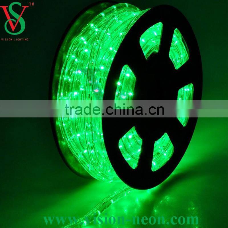 Clear pvc tube color changing led thin rope light