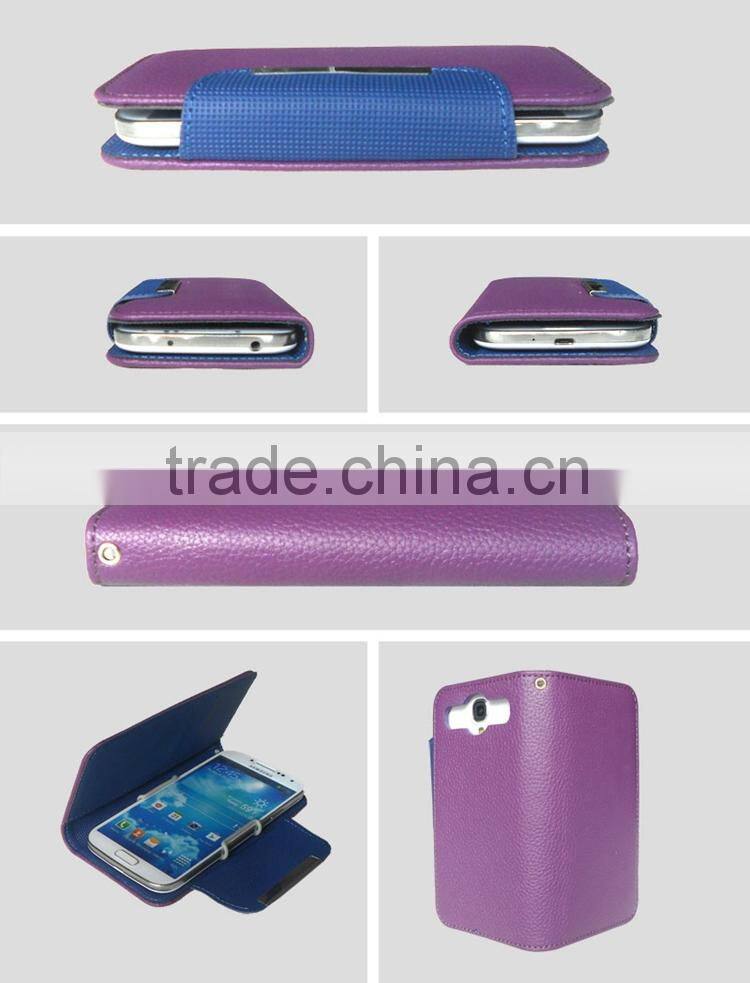 Litchi Pattern Universal Mobile Phone Diary Case Cover