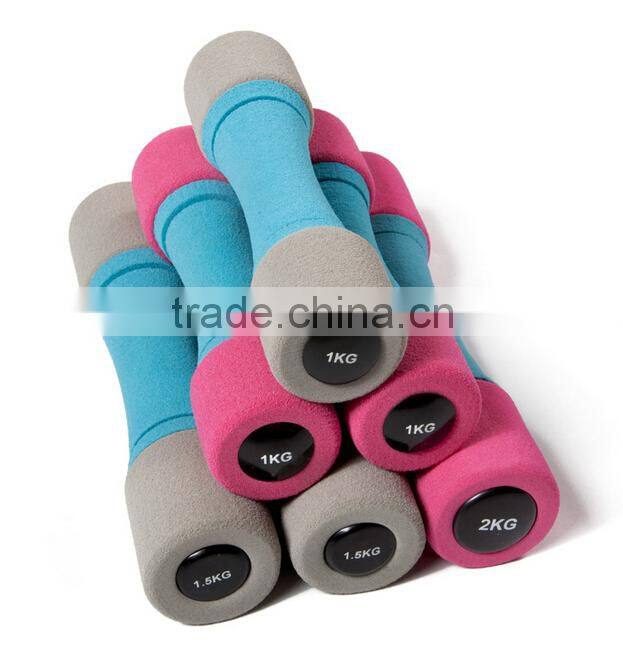 New Style High Quality Foam Cast Iron Dumbbell for Women