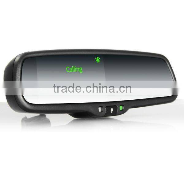 Window Glass Mounting car bluetooth rearview mirror in Car