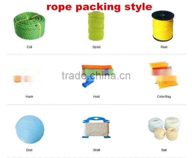 Yellow pp danline rope with black tracer
