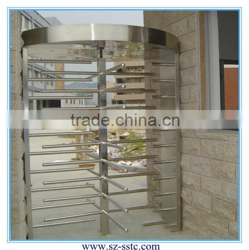 304 Stainless steel building access control half height turnstile gate/ waist height turnstile gate
