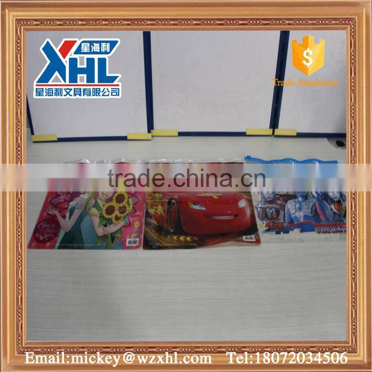 The fancy document pouch with plastic zipper