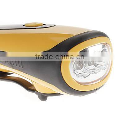 best led dynamo flashlight torch with mobile phone charger