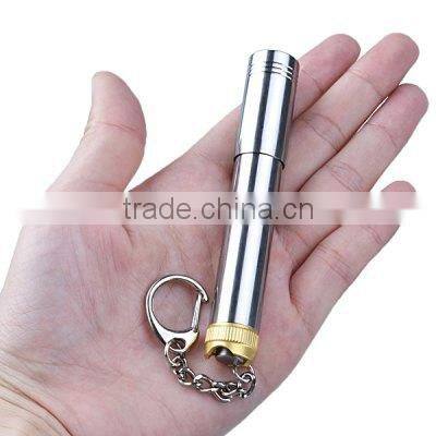 keyring with mini dynamo led torch