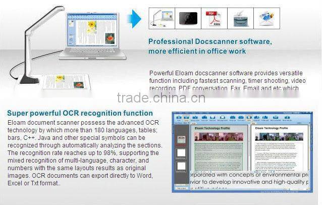 Factory offer portable document camera a4 scanner