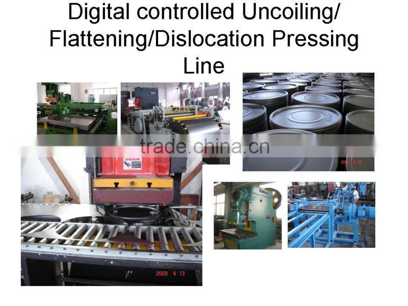 Middle speed steel drum manufacturing plant or Steel drum production line 200L