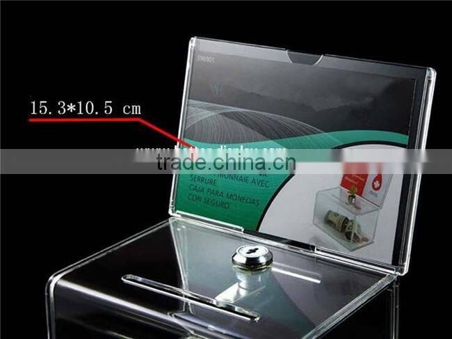 wholesale acrylic donation container ideas