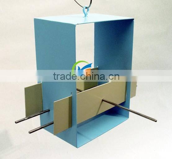 Rectangle galvanized metal bird feeder