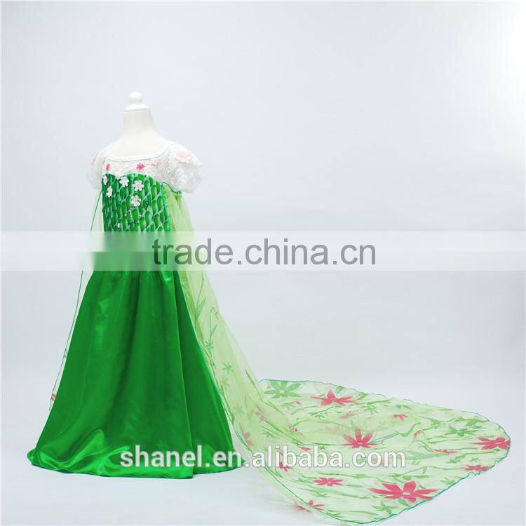 2016 Halloween Popular frozen elsa dress wholesale children girl dress
