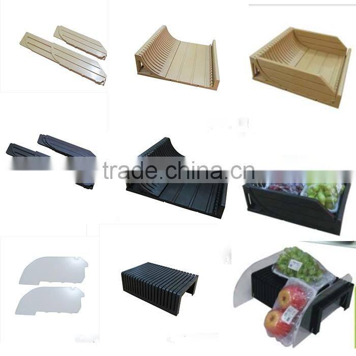 Easy installation supermarket refrigerator fruit display tray accessories