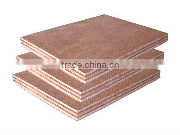 Okoume/Bintangor/Keruing faced commercial plywood,furniture grade plywood