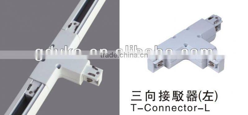 generator 3 phase 4 wire track light T-connector with easy installation