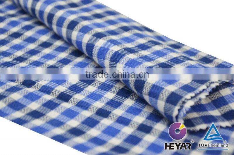 Blue Combo Tencel Cotton Check Shirt Cotton Flannel Fabric