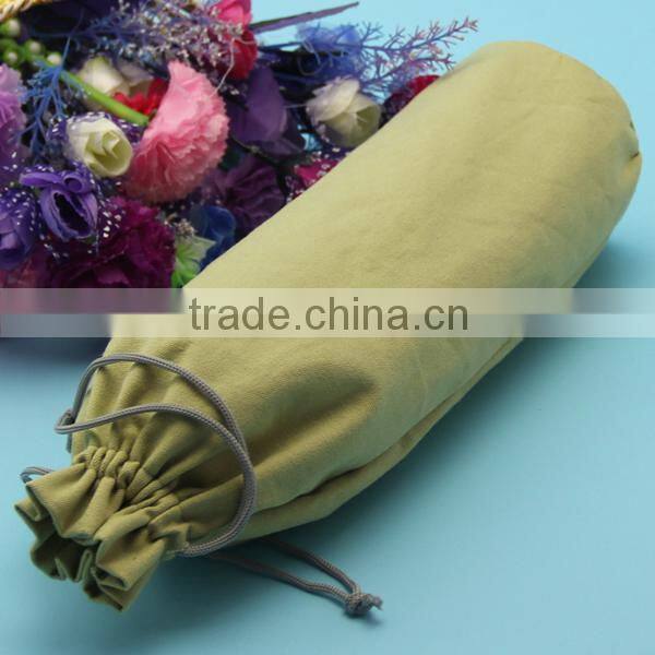 Customzied size 8OZ canvas Small Wine Cotton Pouch Bag with logo printing