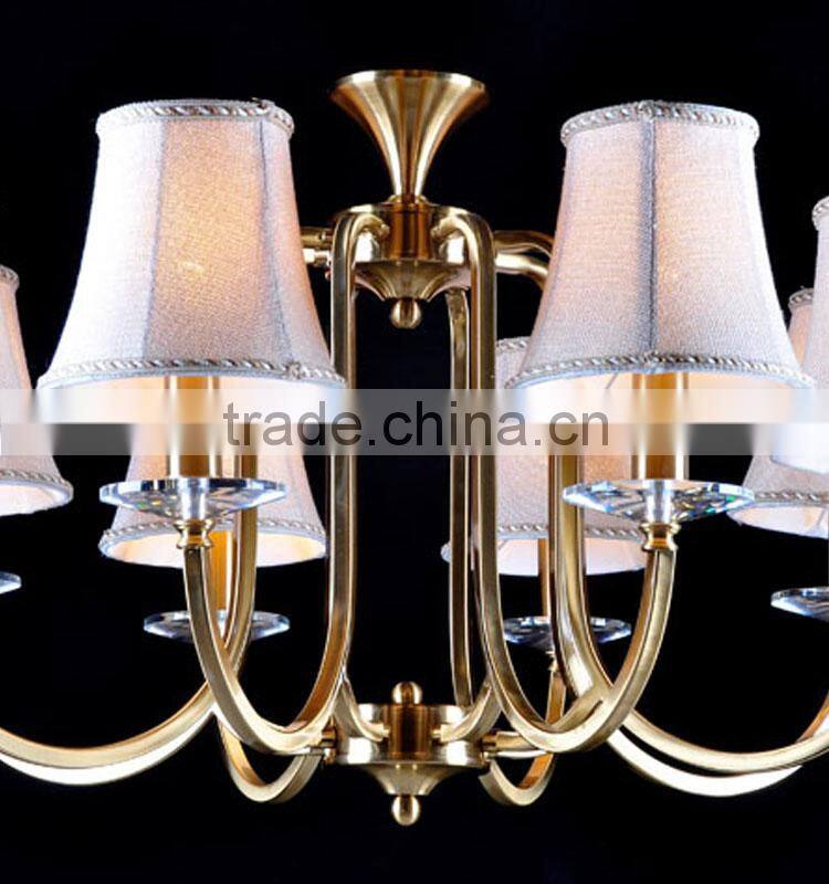 Elegant brass chandeliers for hotel or living room