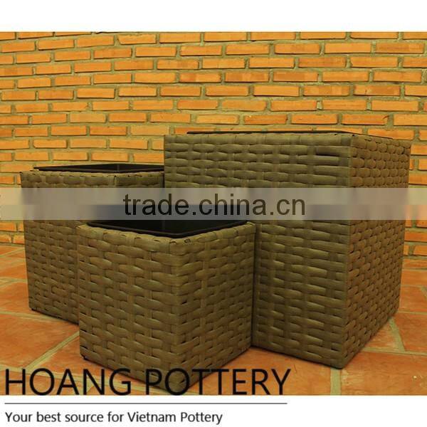 Garden Funiture Rattan Flower Pot
