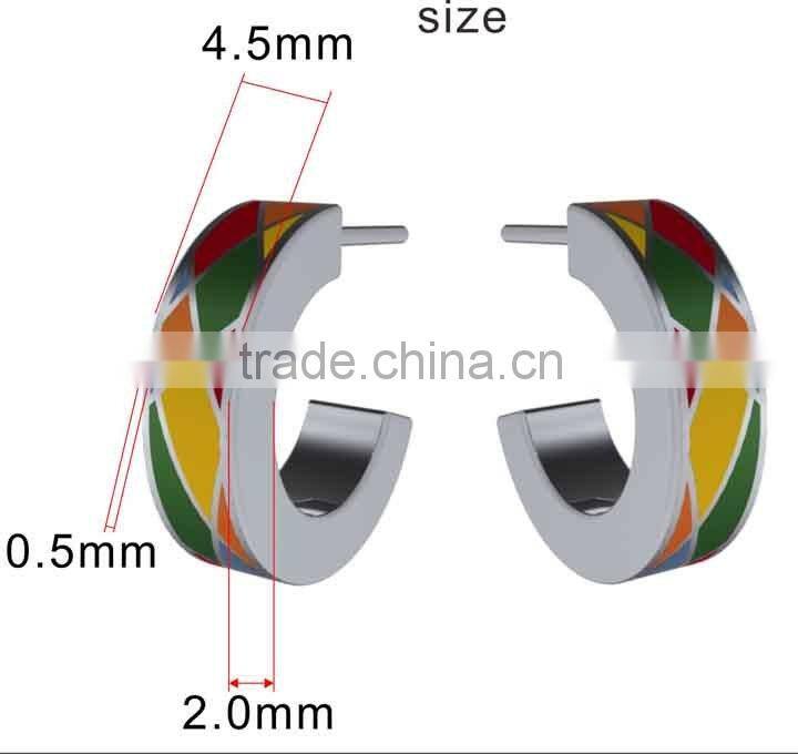 Glow stainless steel ear cuff earring