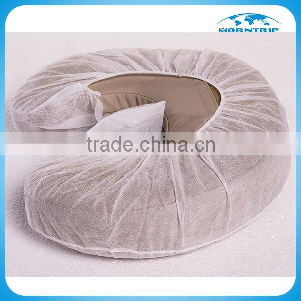 Disposable non-woven face rest cover/ U shape pillow cover