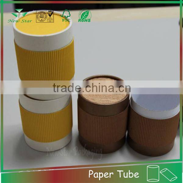 wholesale high-end design round cardboard paper composite tue can OEM