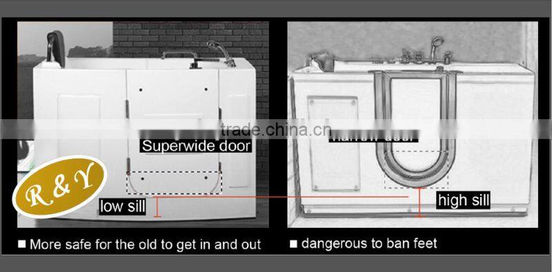acrylic walk in tub shower combo with whirlpool