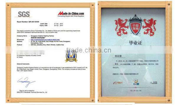 Men's leather bow tie box CYT-001