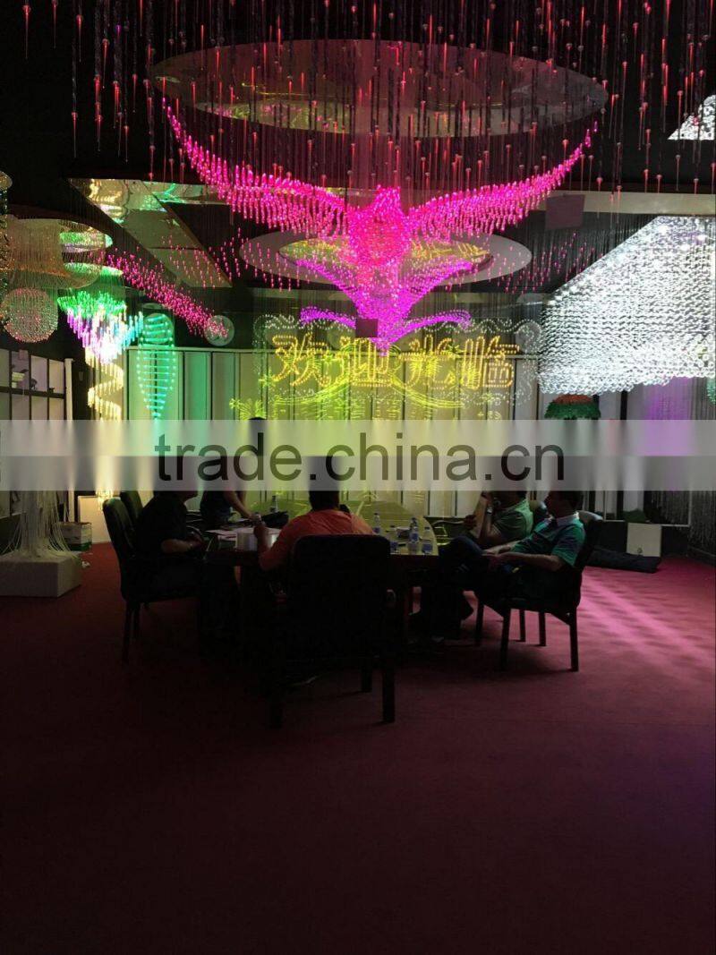 Fiber lighting system pmma material multi-string fiber optics