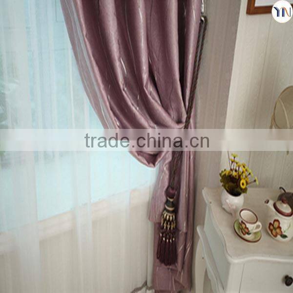 luxury foiling curtain with voile for high-end interior decoration, fashion luxury drapes curtains newly design 2015