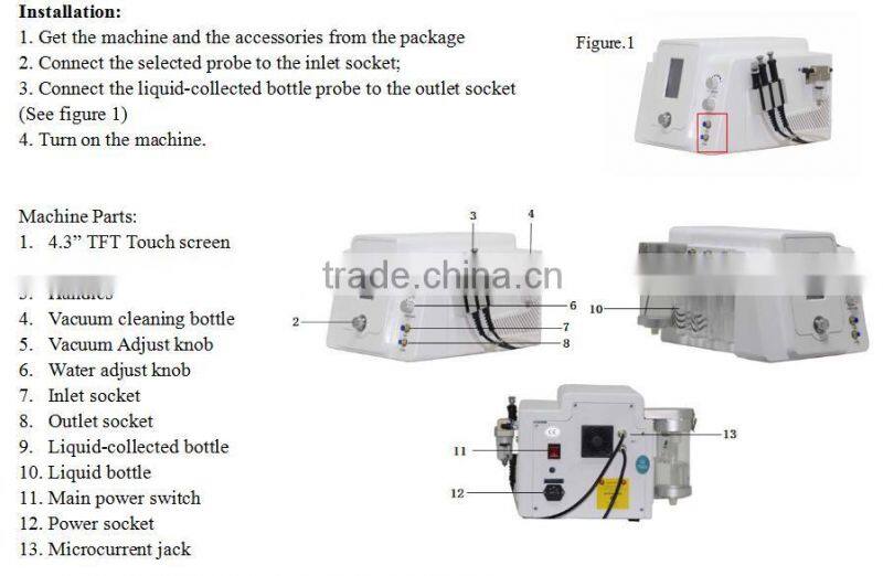 NL-SPA510 2 in 1 Water Dermabrasion Skin Rejuvenation Blackheads Removal beauty machine for sale