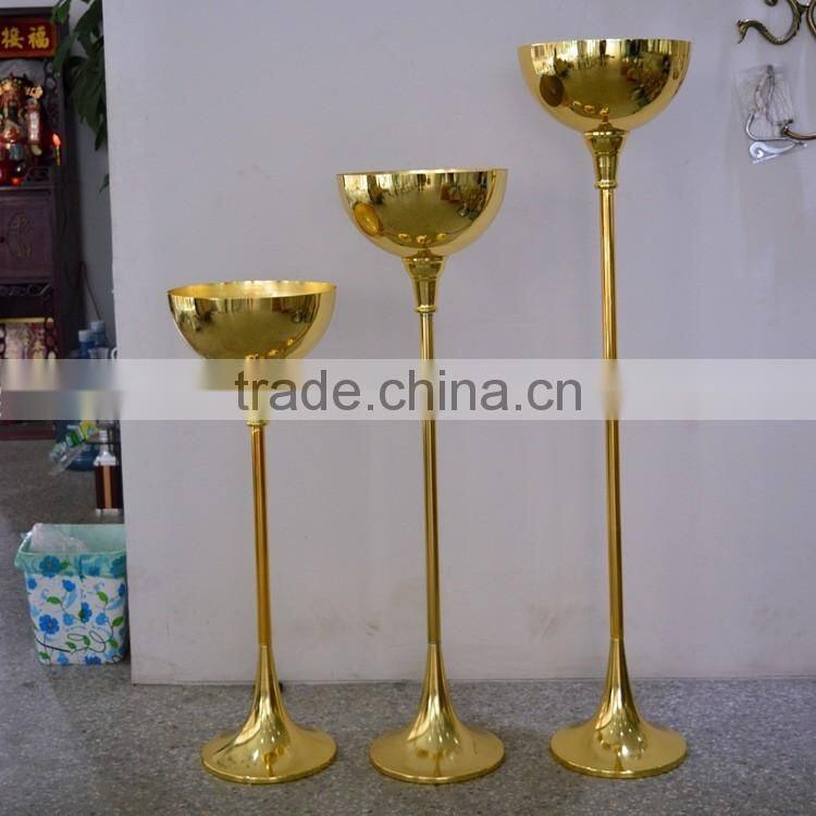 LDJ537 party decoration tall gold vase for wedding