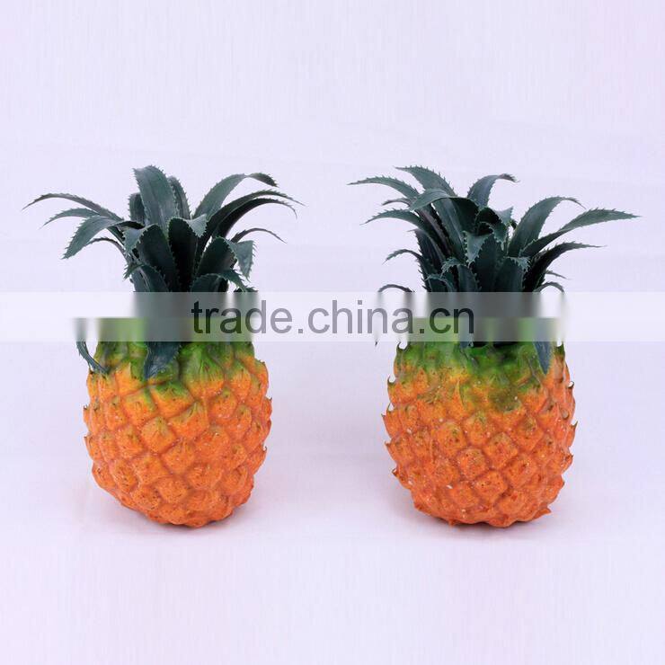 Decorative wholesale artificial fruit fake pineapple /Custom styrofoam fake pineapple for home deco