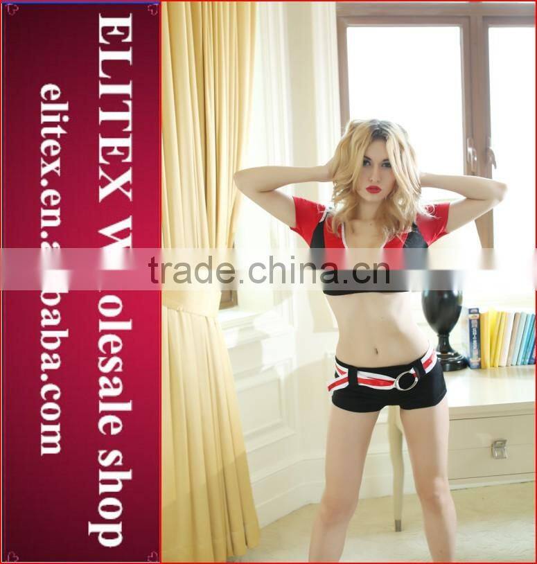 2015 Wholesale newest fashion design sexy cheerleader costume