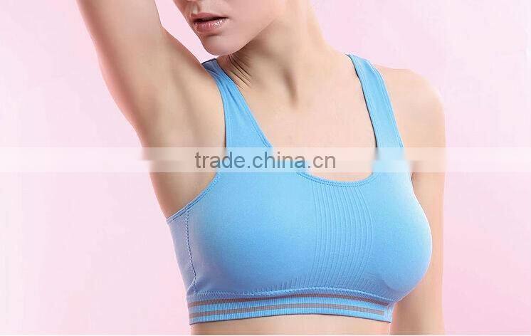 New Hot Sexy Girls Seamless Sports Bra Yoga Fitness Padded Stretch Seamless Gym Tank Top Bra