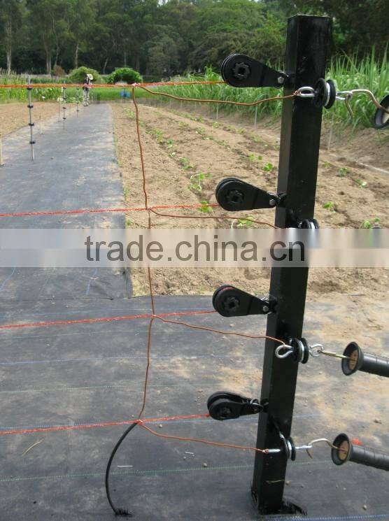 High tensile heavy duty electric fence ratchet tensioner for farm fence