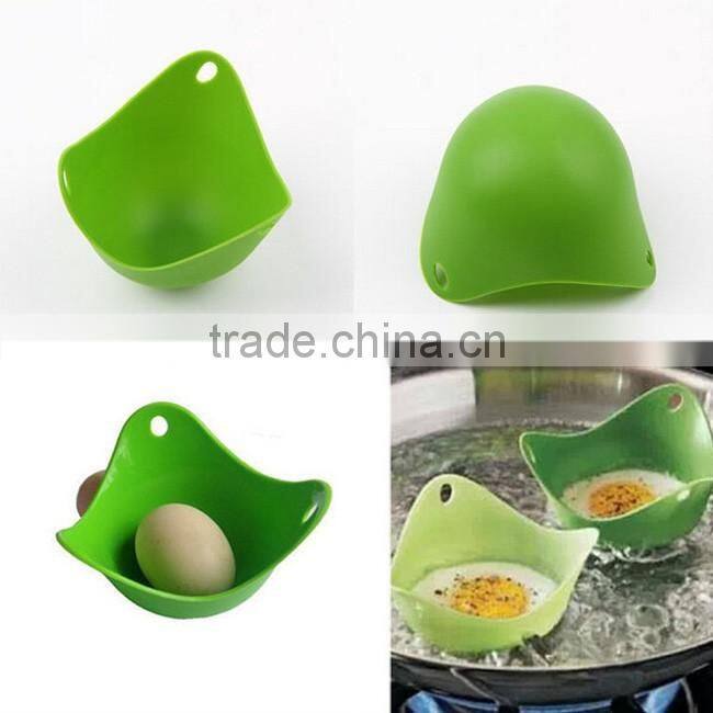 Cheaper flower Silicone egg poacher mold