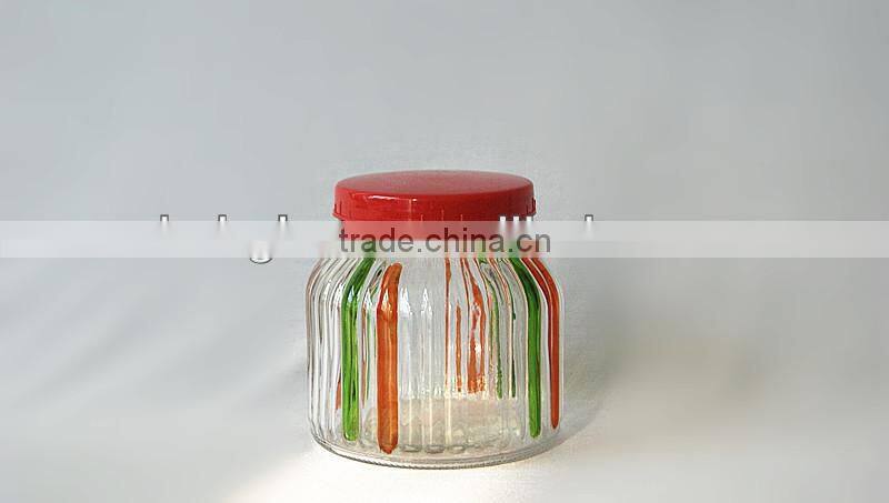 3pcs new design glass jars