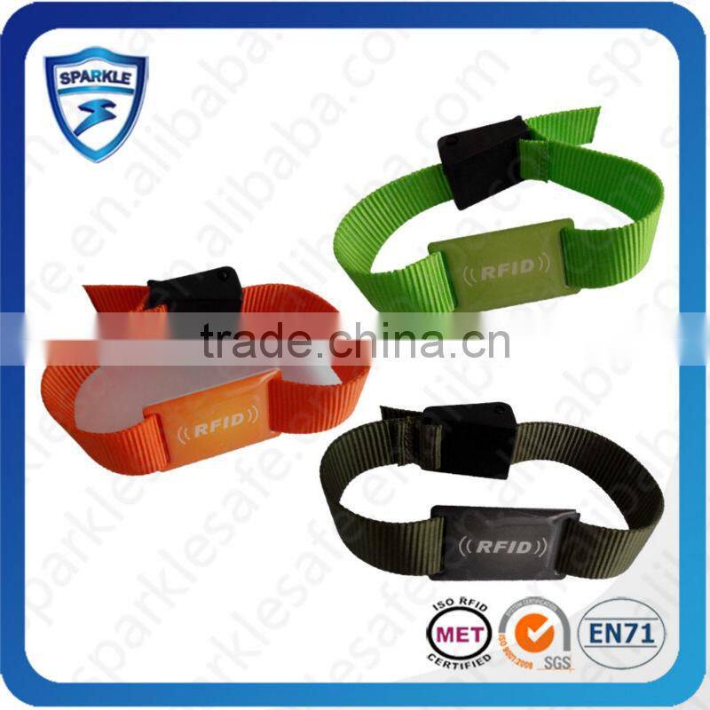 Concert&Party used hf nylon rfid wristband