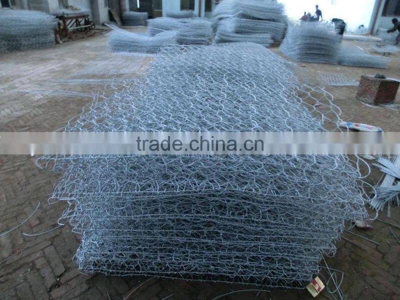 hexagonal stone mesh cage/steel hexagonal hole net/gabion mesh