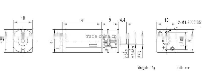 GM12-N30VA 5v dc gear motor for fan