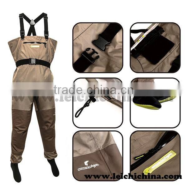 High-density neoprene fly fishing breathable fishing wader