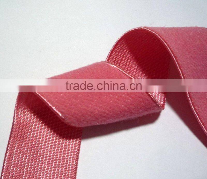 Coral Red/ Red/ Orchid / White/ Black ect Felt Surface Elastic Band