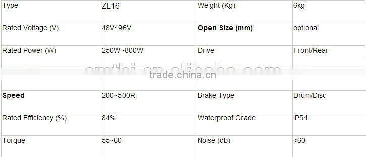 14'' 48V/ 60V 1500W E-bike Rear brushless hub DC motor, 800w brushless dc bicycle motor, electric bicycle brushless dc motor