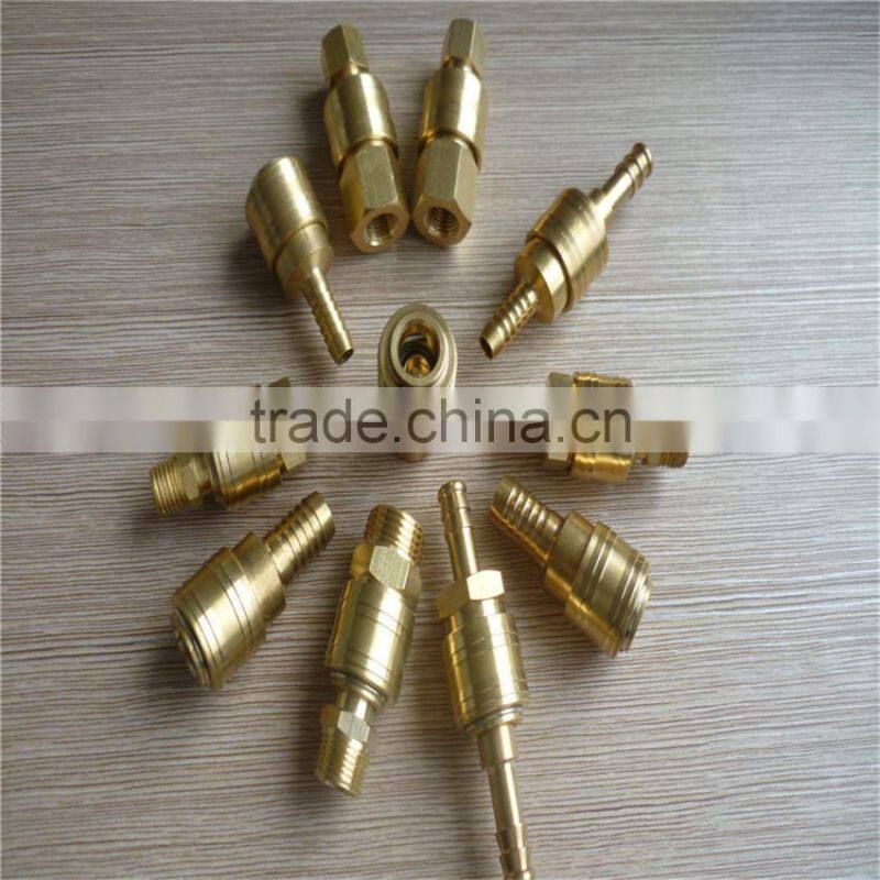 3 way german type brass quick connector,brass fitting