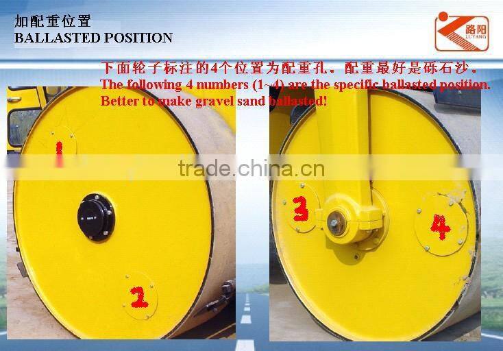 21/25 ton heavy-duty static three wheel road roller