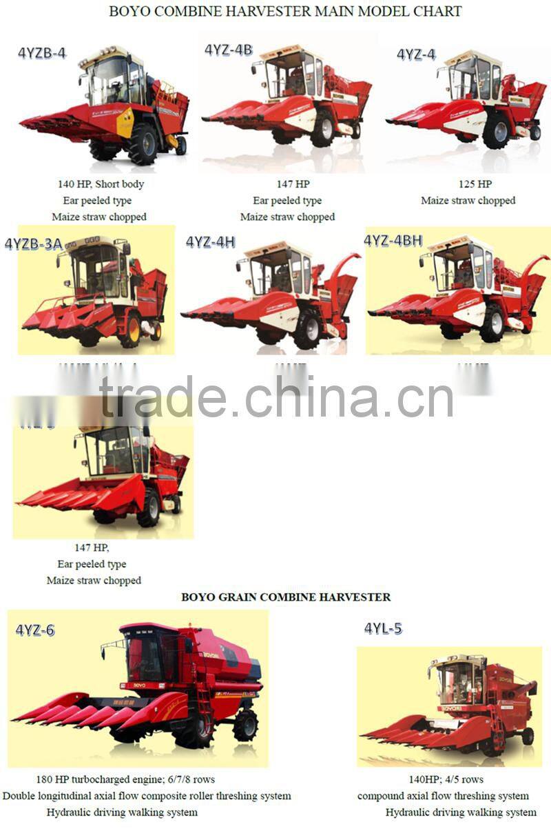 4YZ-3B peeling corn combine harvester