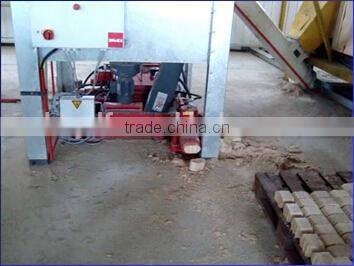 high performance hydraulic wood/ oil palm fibers brick making machine 7.5kw exported to Russia