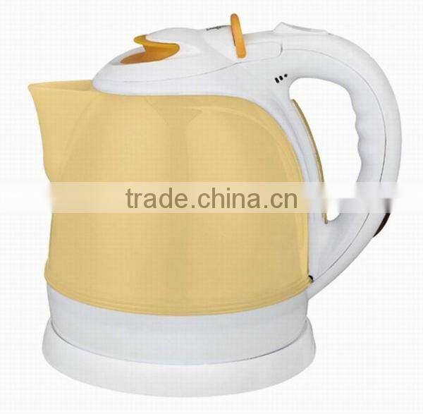1.5L Hot Sale Plastic Electric Water Kettle ,Colorful,CE cert ,low price